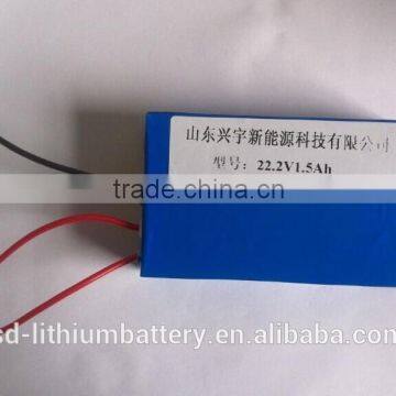 high capacity 18650 22.2v battery for rechargeable vacuum cleaner li-ion/lithium ion battery