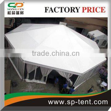 Big size white Octagonal dome Circus Tents with Transparent PVC walls and inner linings