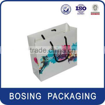 high glossy paper gift bag, shopping bag