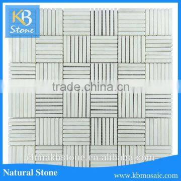 Kbstone china white natural pumice stone marble mosiac