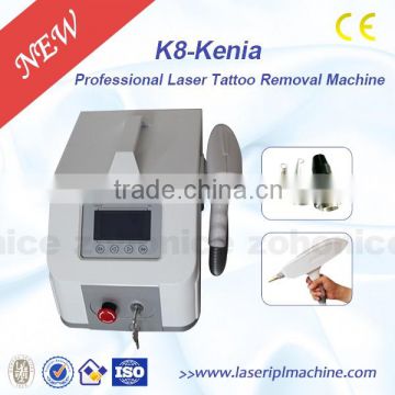 K8 Portable Q Switch ND YAG 1064nm&532nm Tattoo Removal Machine