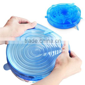 Good Quality Super Stretch Universal Silicone Lid Cover Sets Fleible Silicone Lid