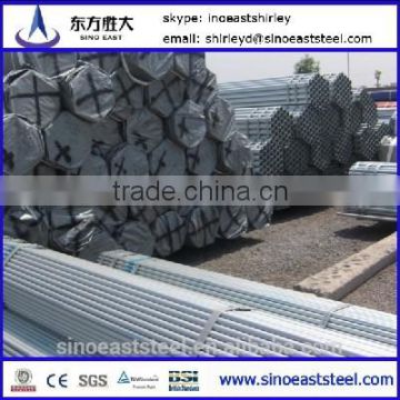 Hot ! Chinese Mill supply bs1387 galvanized steel pipe price list standard sizes at factory prices