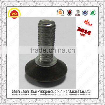 Hot sale black plastic screw for adjustable height