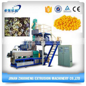 Crispy puffed corn ring snacks making production line machine with many shapes