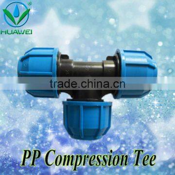 Professional 75mm PP Compression 90 degree tee quality / price Good