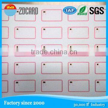 13.56MHz HF rfid card inlay prelam for making access control card