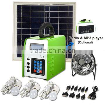 Prepaid solar lighting system 10W