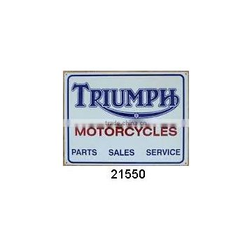 BEST SELLING PRODUCT OF TRIUMPH MOTORCYCLES IRON WALL SIGN