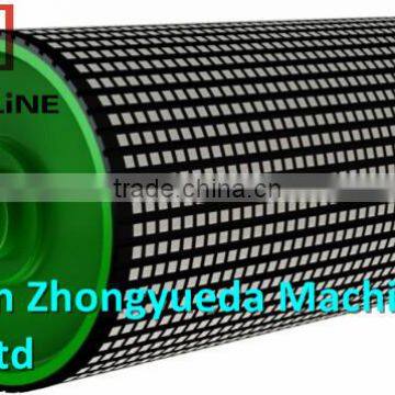 China Conveyor Belt Drive Pulley with Ceramic Rubber Casting