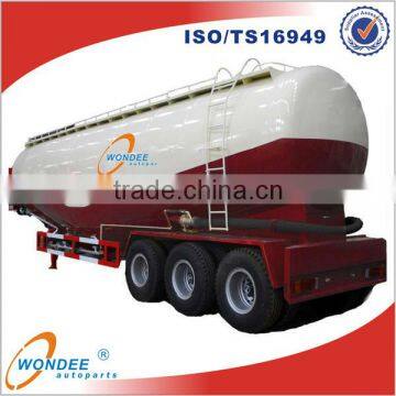 Tri-axle 52T V shape Bulk Cement Tank Trailer, Bulk Cement Powder Tanker Trailer For Sale