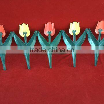 #18 High Quality Tempory Plastic Fencing with flower pattern