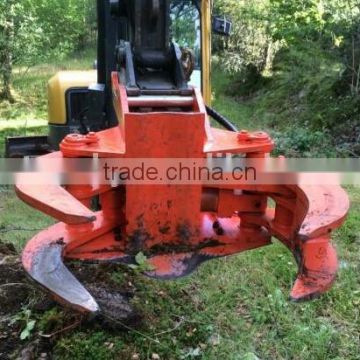 Excavator mounted Hydraulic Log Cutter / Tree Cutter