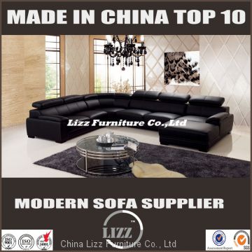 Fashion genuine leather U sofa for living room design(LZ-2178)