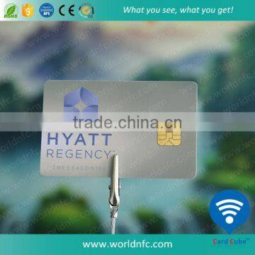 PVC CMYK Printing Customized Use 2k AT24C02 Chip Contact Smart Card