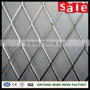 decorative flat diamond mesh /raised expanded wire mesh panel for wall