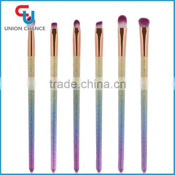 Hot Selling 6Pcs Eye Brush Set with Colorful Handle Makeup Brush Supplier China