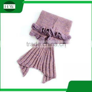 Best Christmas Gift Soft Fiber Baby Kids Children Knitted Crochet Mermaid Blanket Tail photo-3