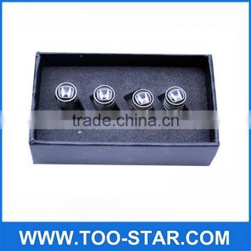 Silver Chrome Car Wheel Tyre Tire Air Valve Caps Stem Cover For Honda Autos photo-2