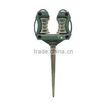 Metal Ground Spikes With Hose Guide For Garden Watering photo-5