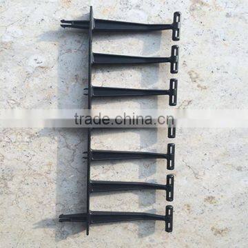 ABS Plastic Vertical Cable Manager Ring With Clip Easy Installation photo-6