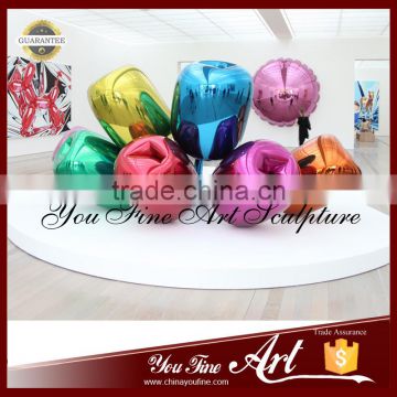 Tulips Colorful Stainless Steel Flower Sculpture