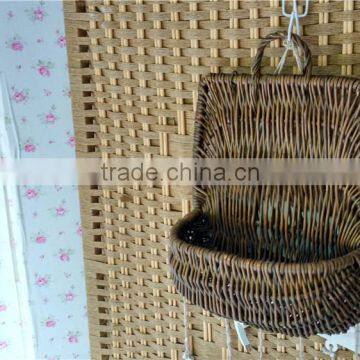 Handmade Wicker Flower Hanging Basket Plant Baskets Hanging Wholesale