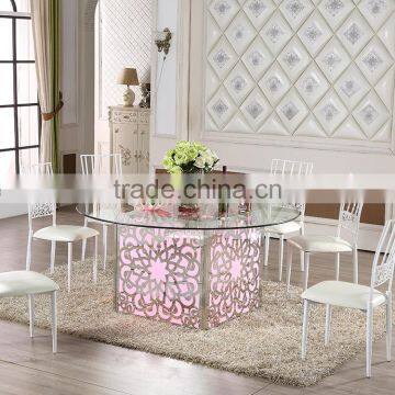 Stainless Steel Frame Square Table With LED Light for Wedding Party photo-6