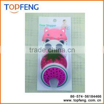 Child Safety No Finger Pinch Foam Door Stopper, Baby Cushiony Finger Hand Safety, Curve Shaped Door Stop Set Of 4 photo-2