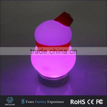 2017 New product rechargeable bluetooth speaker LED light with color box