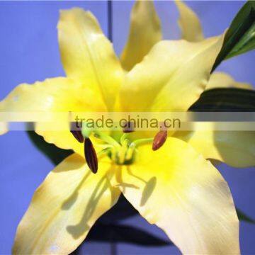 Home Garden Creepers Decoration 110cm Height Artificial Purple 2 Flowers 2 Bud Lily Making EBHH04 2211 photo-5