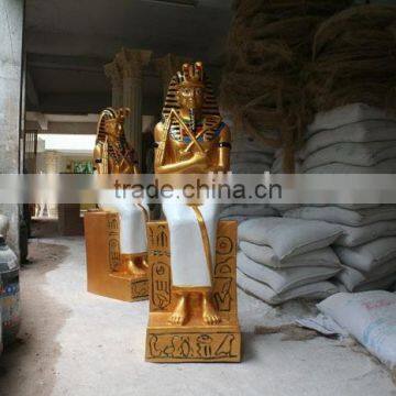 The Egypt Style Resin Fiberglass Large Egypt Primitive Man Statue photo-2