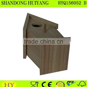 Custom Wooden Bird House Eco Friendly Unfinished Wooden Bird House photo-2