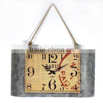 2014 New decorative retro wall clock with Rope Chain
