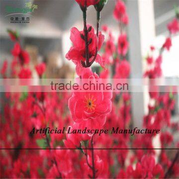 SJZJN 316 Beautiful Red Fake Peach Blossom Tree for Home or Weeding Decoration Made in China Hot Sale IN 2015 photo-2