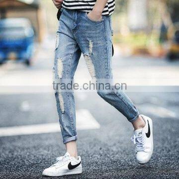 2017 Factory Price Mix Stock Men Ripped Jeans photo-3