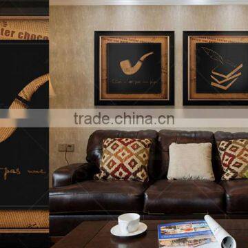 Framed Handmade Toned Newspaper Morden Frame Art Pictures for Sale photo-2