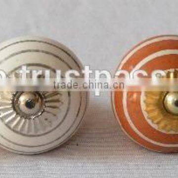 Latest Unique Design Hand Painted Ceramic Dresser Knobs