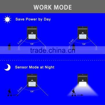 2016 New Products PIR Solar Power Garden Decorative Lights&lighting Motion Sensor Wall Outdoor Lamps Camping Led Light photo-5