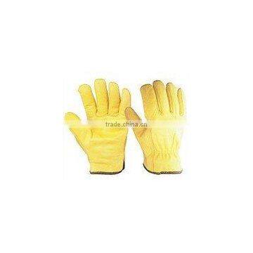 Leather Drivers Lined Gloves ZM108