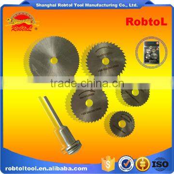 6pcs Set HSS Circular Saw With Mandrel Shank Cut off Wheel Dremel Die Grinder Rotary Tool Cut Pipe Wood Metal photo-5