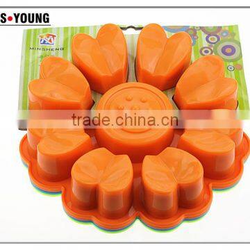 11010 Flower t Shape Silicone Cake Mold