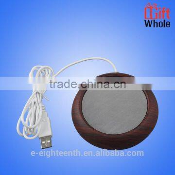 Environmental Practical Safe Wood USB Heat Coffee Cup Warmer Water Milk Heater photo-3