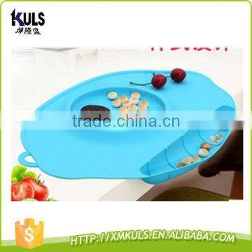 Silicone Placemat Dinner Plate Non-Slips Silicone Cartoon Cute Dinnerware Baby Kids Dinner Plate photo-3