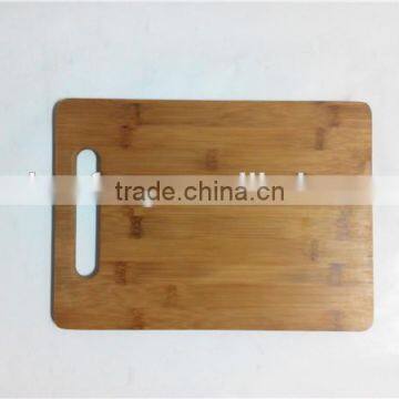 14"*10" eco-friendly bamboo chopping board for vegetable with handle