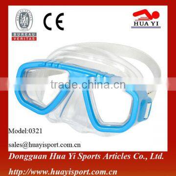 Pvc Kids Print Logo Top Transparent pc Diving Mask photo-2