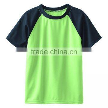 fashion custom raglan sleeve sport dry fit kids t shirt