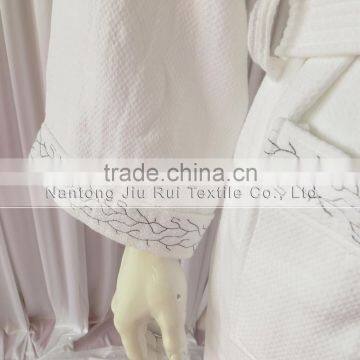 Two Colors Hotels Thick Absorbent Soft Cotton Robe Bathrobes Waffle Bathrobes Chevron photo-3