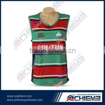 Sublimation custom cheap wholesale men's sports gym vest