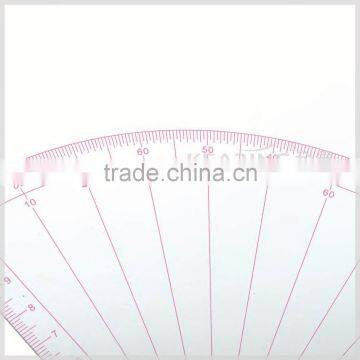 Kearing Transparent Acrylic Triangle Ruler for Sewing Multi Use Plastic Rulers#T036 photo-5